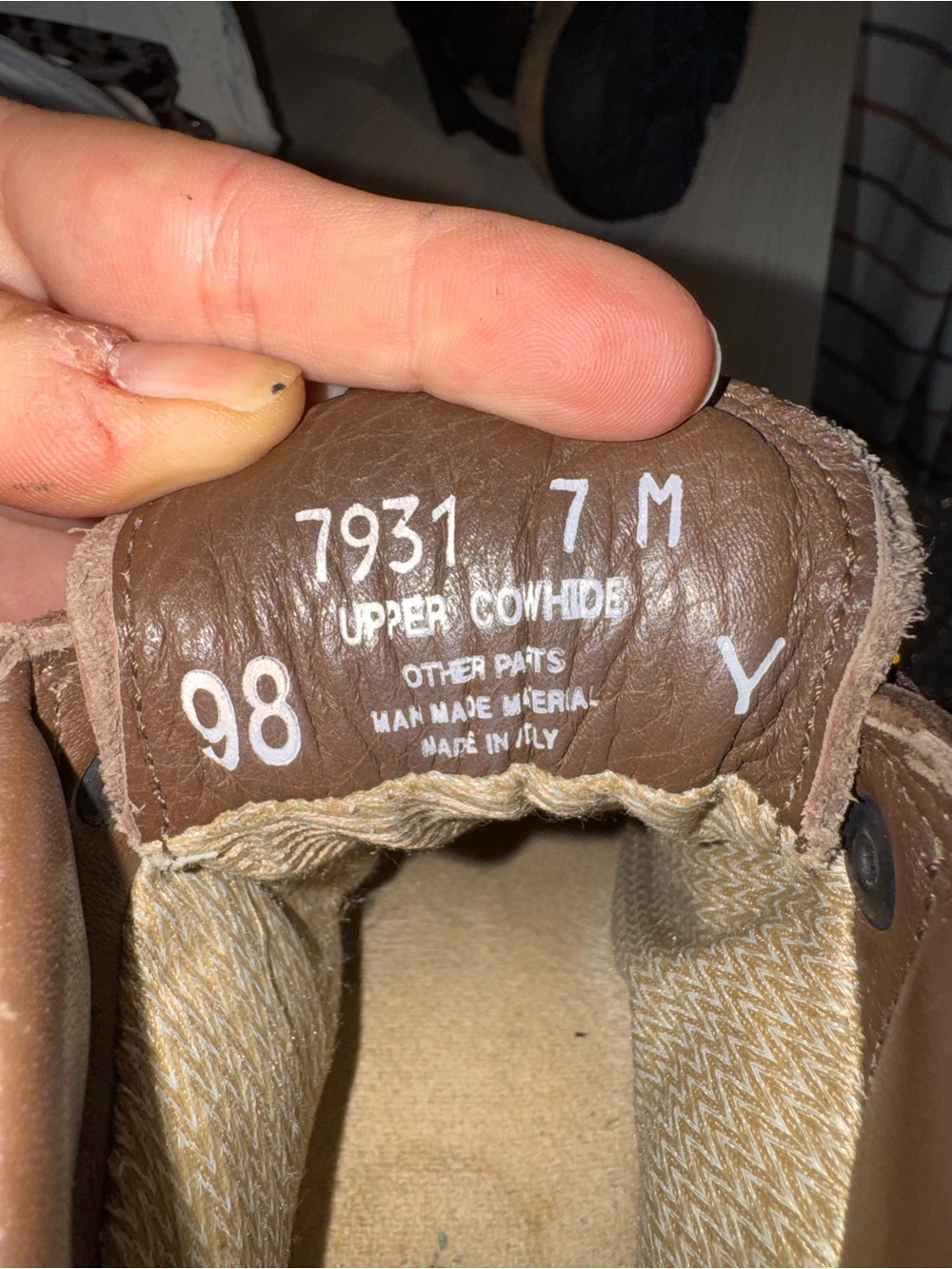 Vasque Brown Lace-Up Cowhide Leather Hiking Boots womens size 7 - Picture 7 of 7